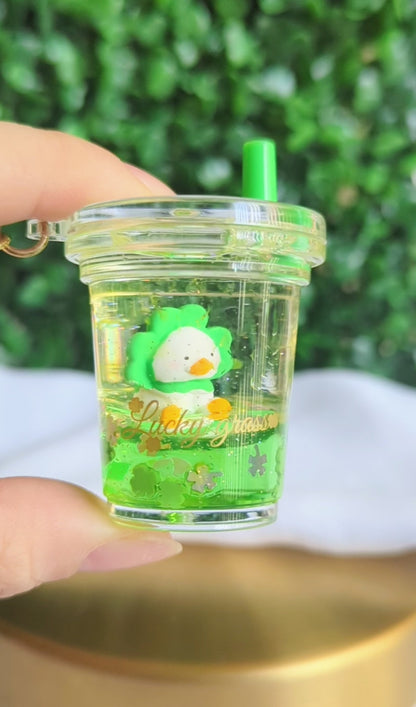 Lucky Duck Liquid Keychain