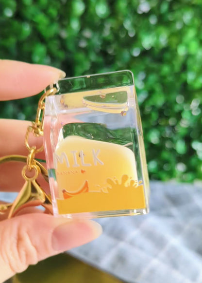 Milk Liquid Keychain