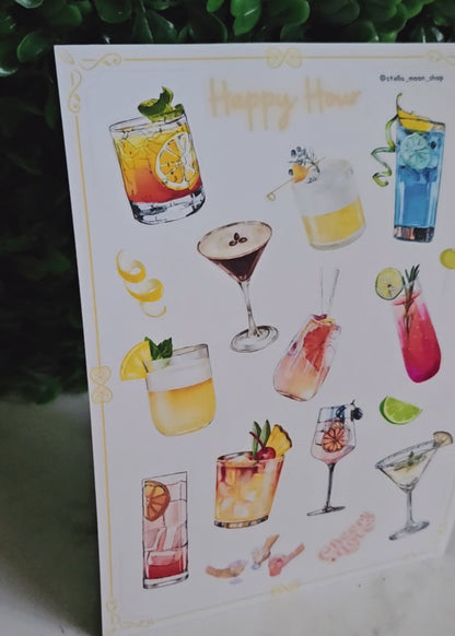 Happy Hour Sticker Sheet