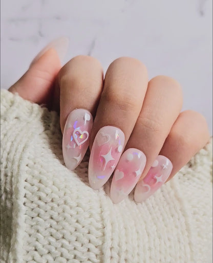 Glowing Cheeks Press-On Nails