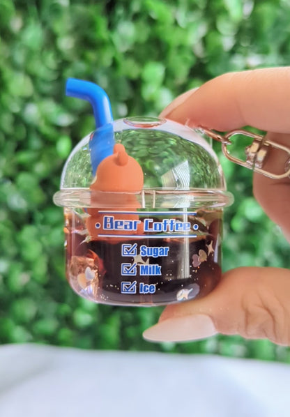 Coffee Liquid Keychain